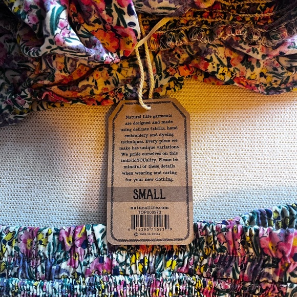 NWT Natural Life Angelina Midi Skirt and Floral Ruffle Top Two-Piece Skirt Set - Picture 4 of 4